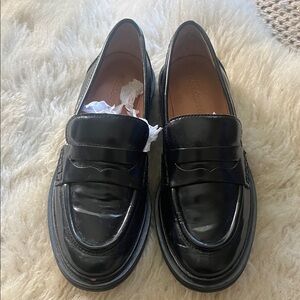 Madewell Shiny Black Loafers